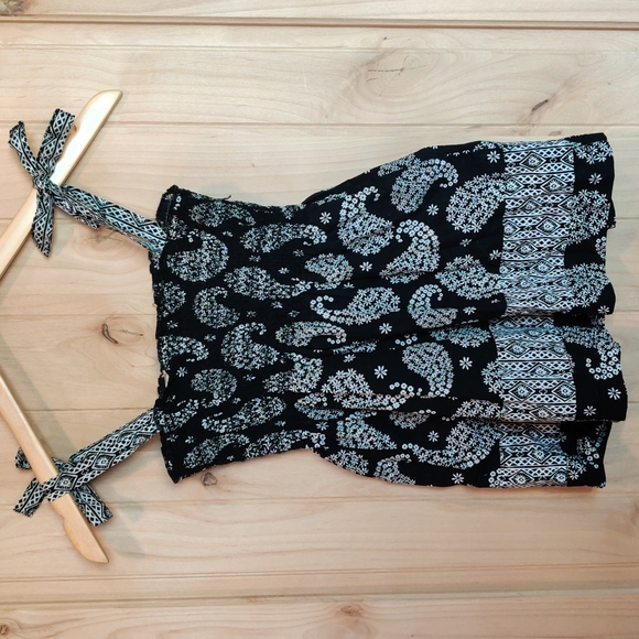 Route 66 Black & White Spaghetti Tank Top - Picture 3 of 7